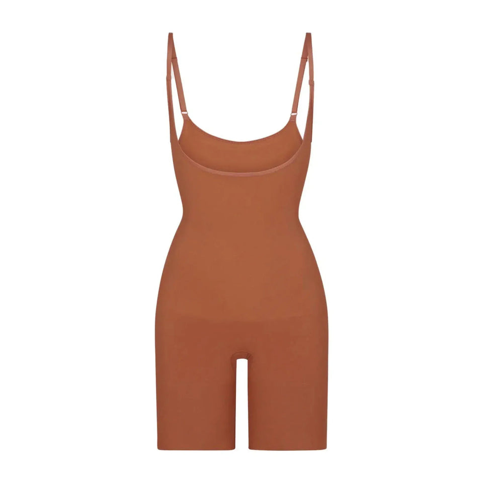 Skims Seamless Sculpt Open Bust Bodysuit Bronze