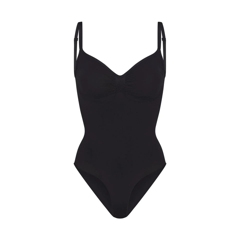 Skims Seamless Sculpt Brief Bodysuit Onyx