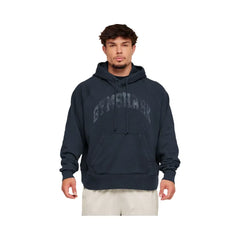 Gymshark Retro Collegiate Graphic Hoodie Heavy Blue