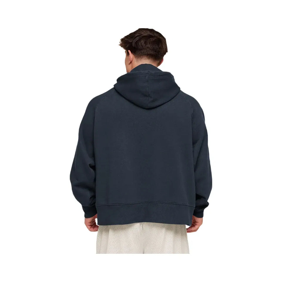 Gymshark Retro Collegiate Graphic Hoodie Heavy Blue