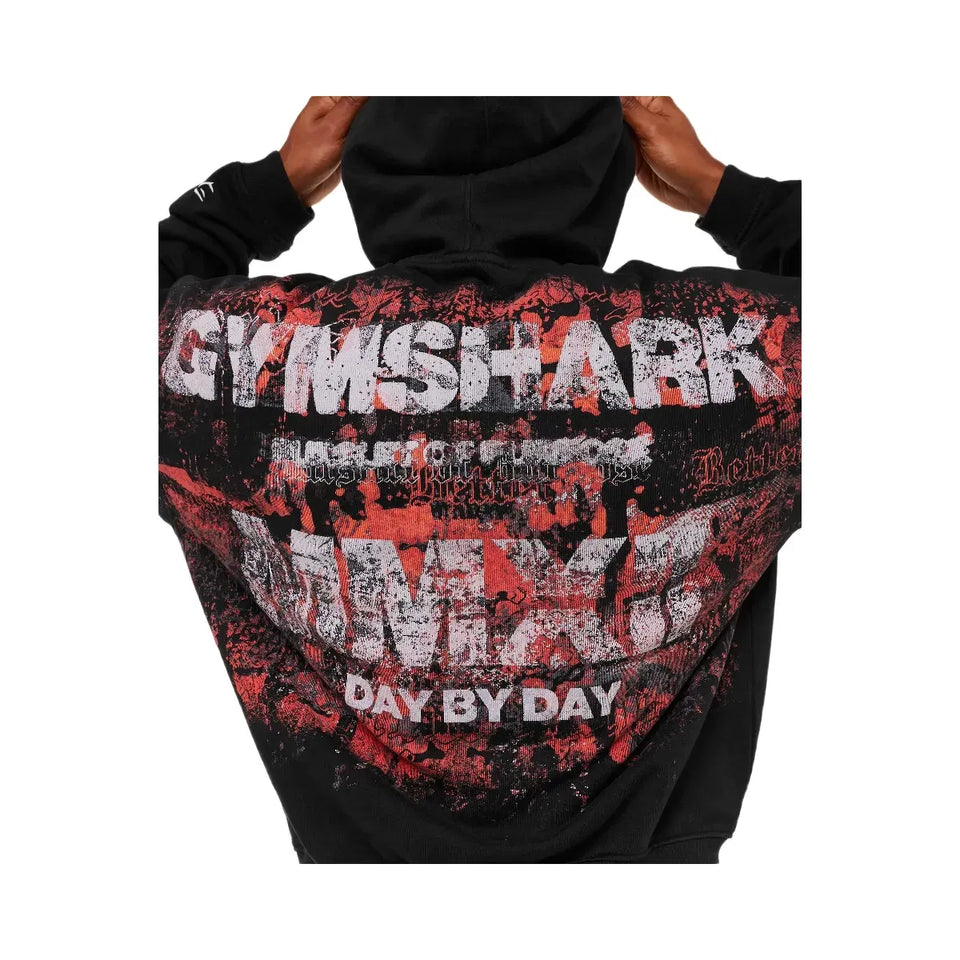 Gymshark Numerals Hoodie "Black"
