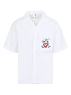 Casablanca logo-embroidered shirt