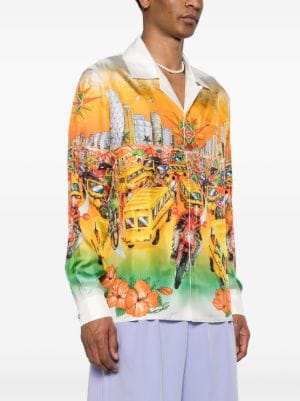 Casablanca Traffic silk shirt