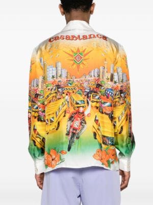 Casablanca Traffic silk shirt