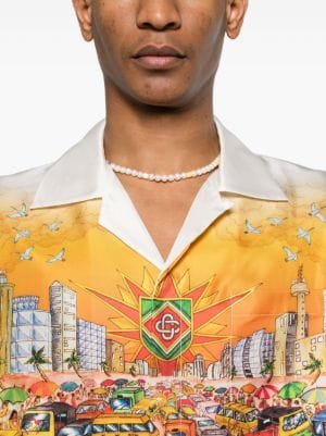 Casablanca Traffic silk shirt