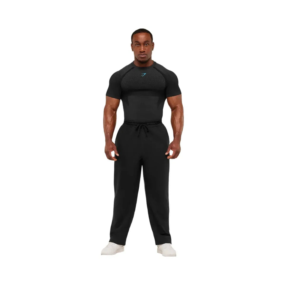 Gymshark Shadow Seamless T Shirt "Black Brand Blue"