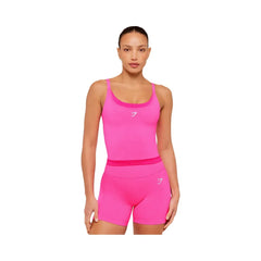 Gymshark Interval Seamless Midi Tank "Electric Pink Super-Set Pink"