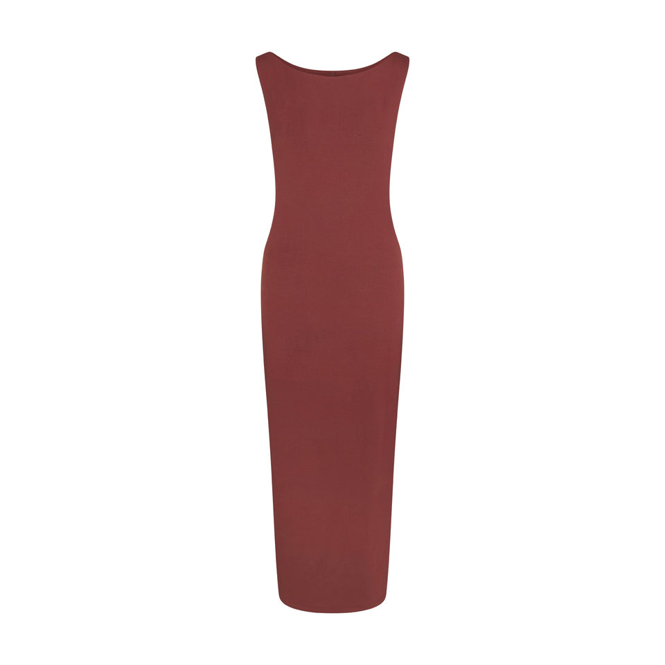 Smooth Layers Cut Out Long Dress