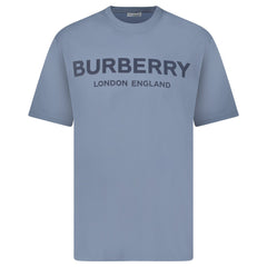Burberry 'Ellison' Logo Print T-Shirt Carbon Blue
