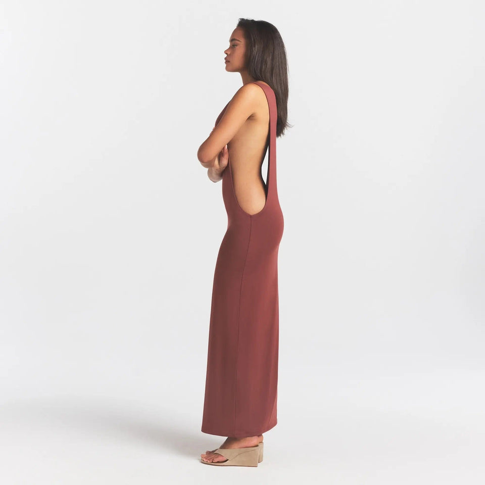 Smooth Layers Cut Out Long Dress