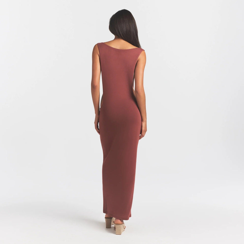 Smooth Layers Cut Out Long Dress