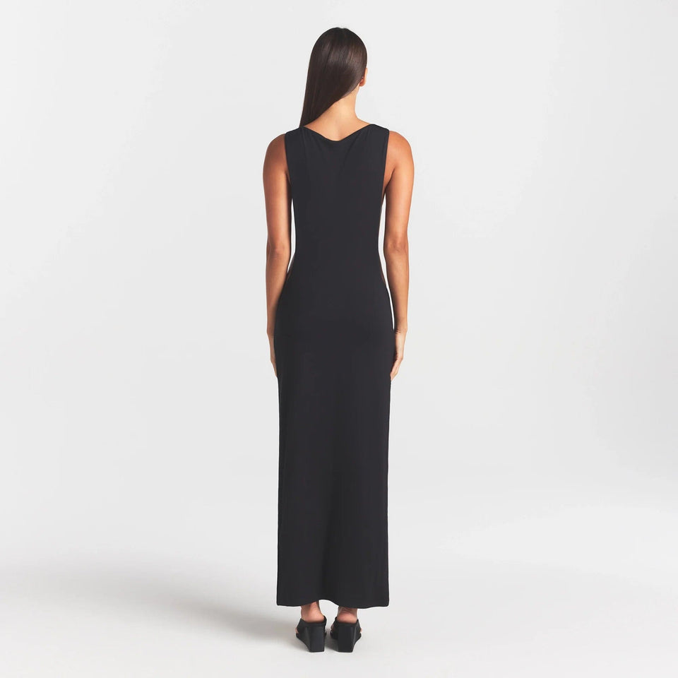 Smooth Layers Cut Out Long Dress