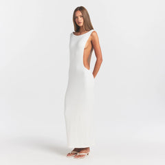 Smooth Layers Cut Out Long Dress