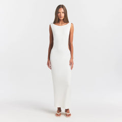 Smooth Layers Cut Out Long Dress