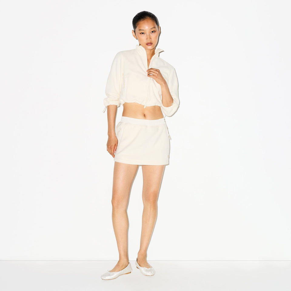 Outdoor Fleece Cropped 3/4 Sleeve Jacket