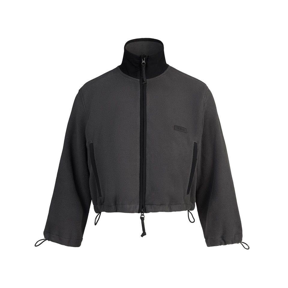 Outdoor Fleece Cropped 3/4 Sleeve Jacket