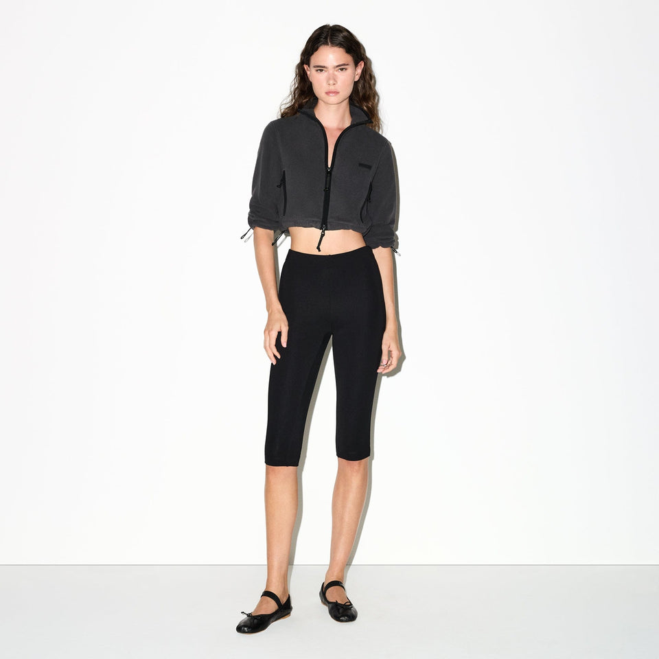Outdoor Fleece Cropped 3/4 Sleeve Jacket