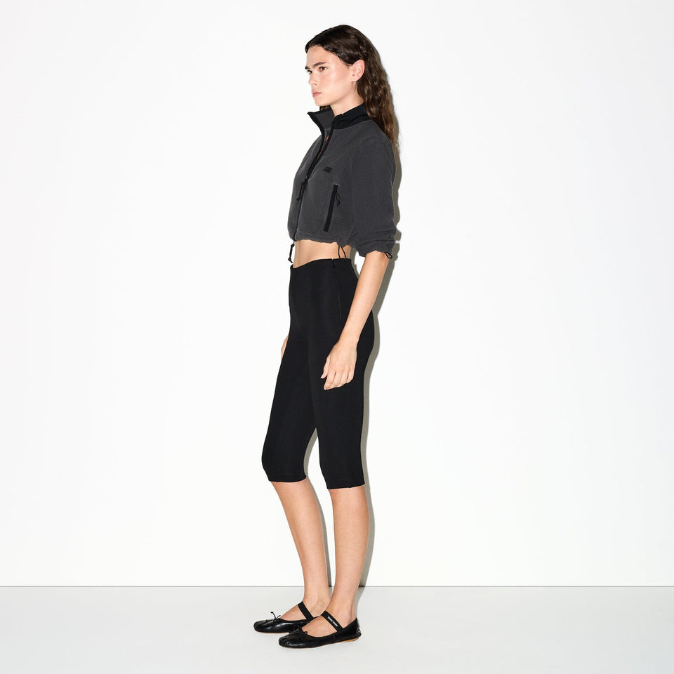 Outdoor Fleece Cropped 3/4 Sleeve Jacket