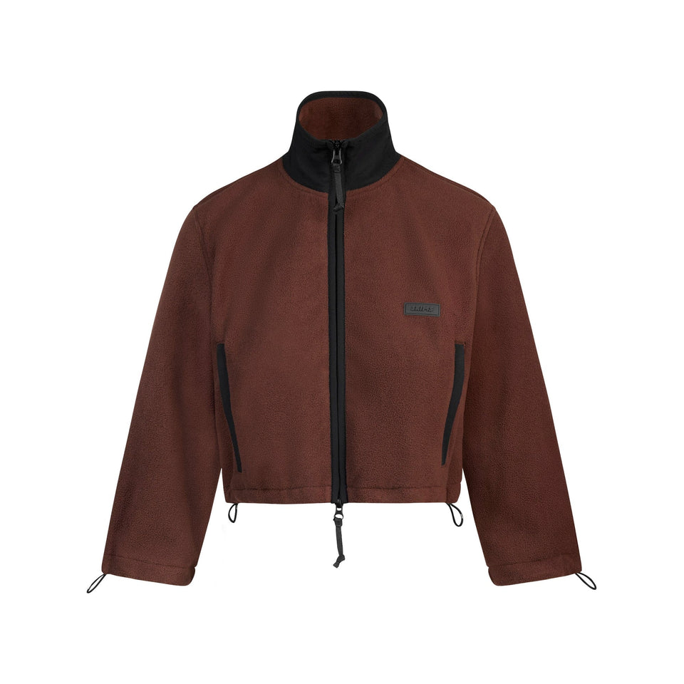 Outdoor Fleece Cropped 3/4 Sleeve Jacket