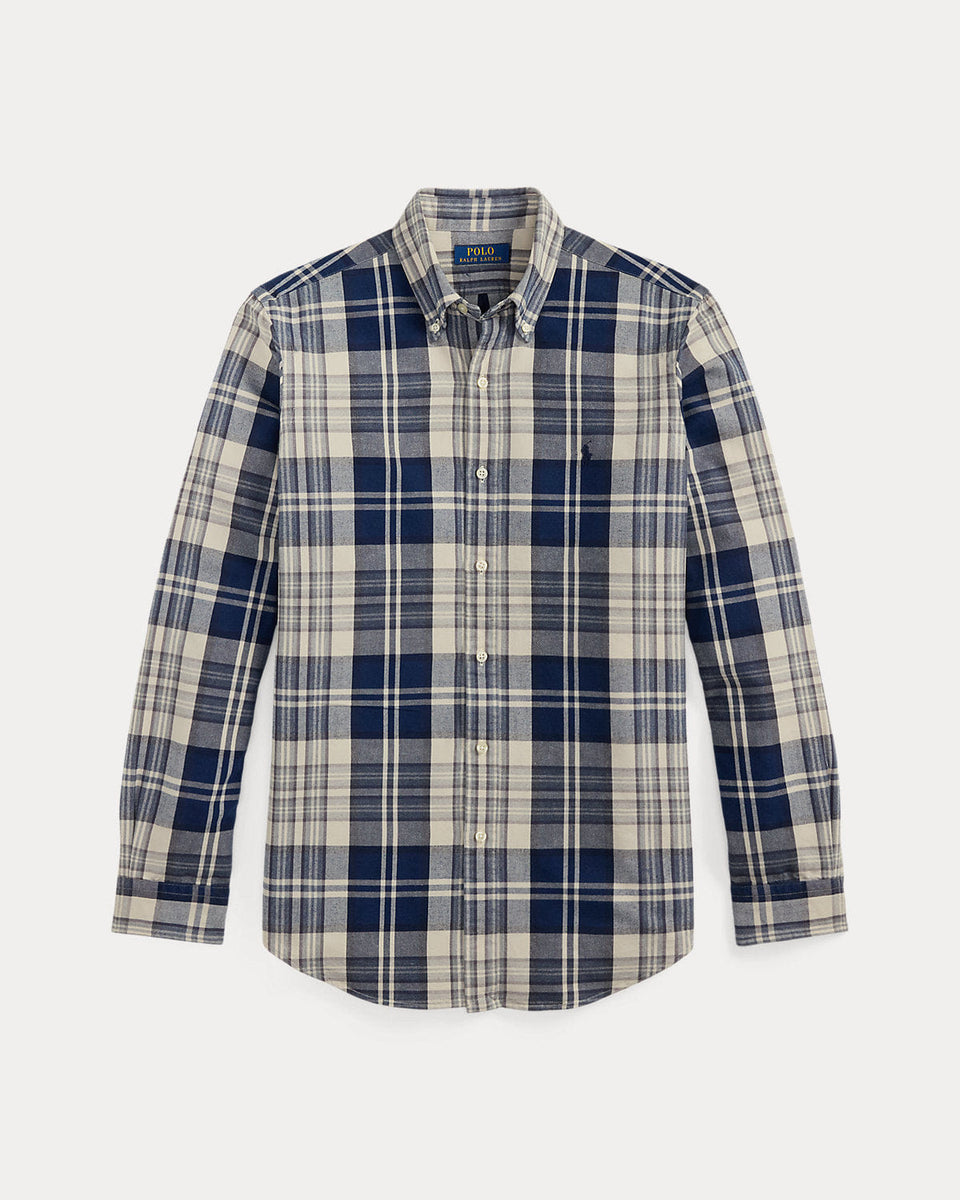 Ralph Lauren Classic Fit Plaid Brushed Oxford Shirt