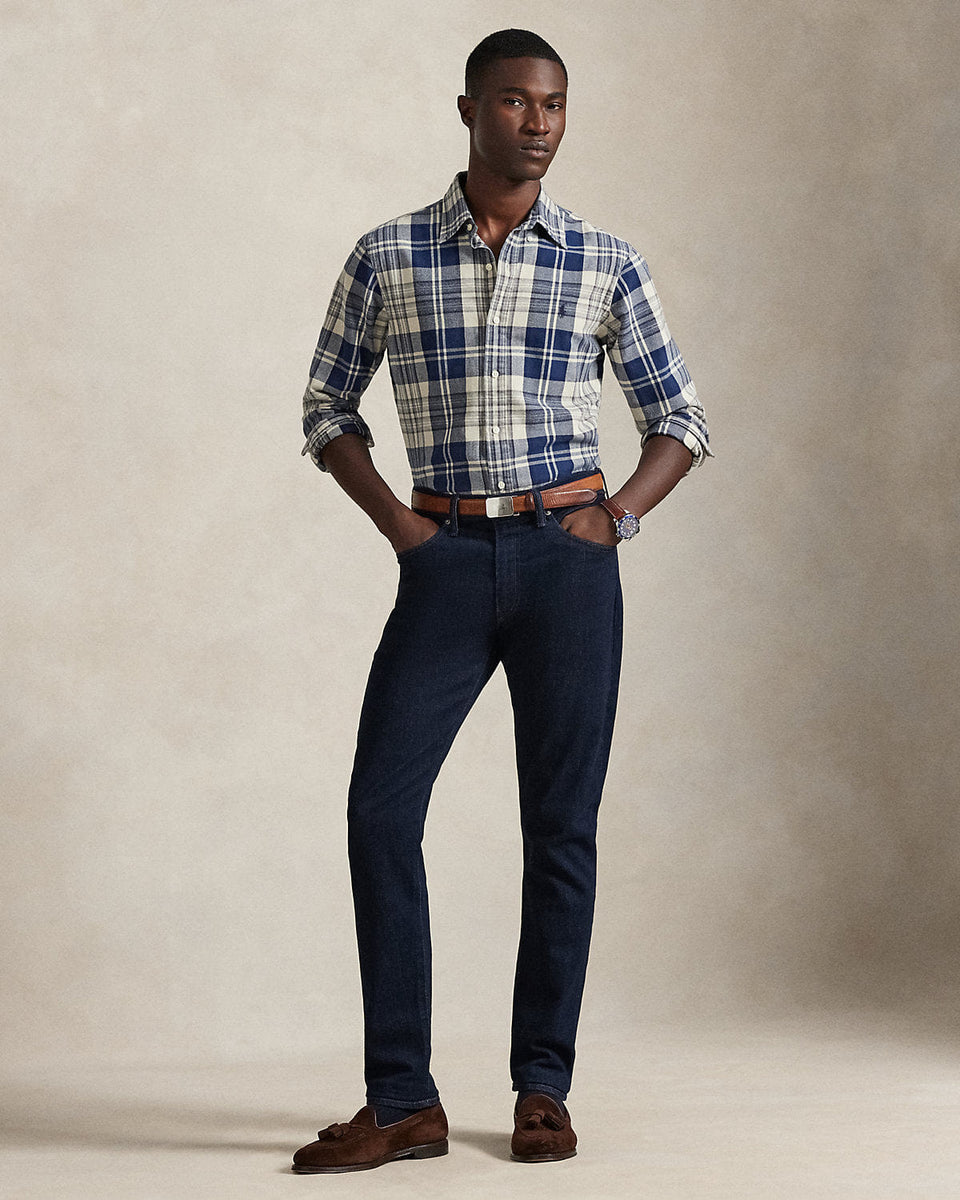 Ralph Lauren Classic Fit Plaid Brushed Oxford Shirt