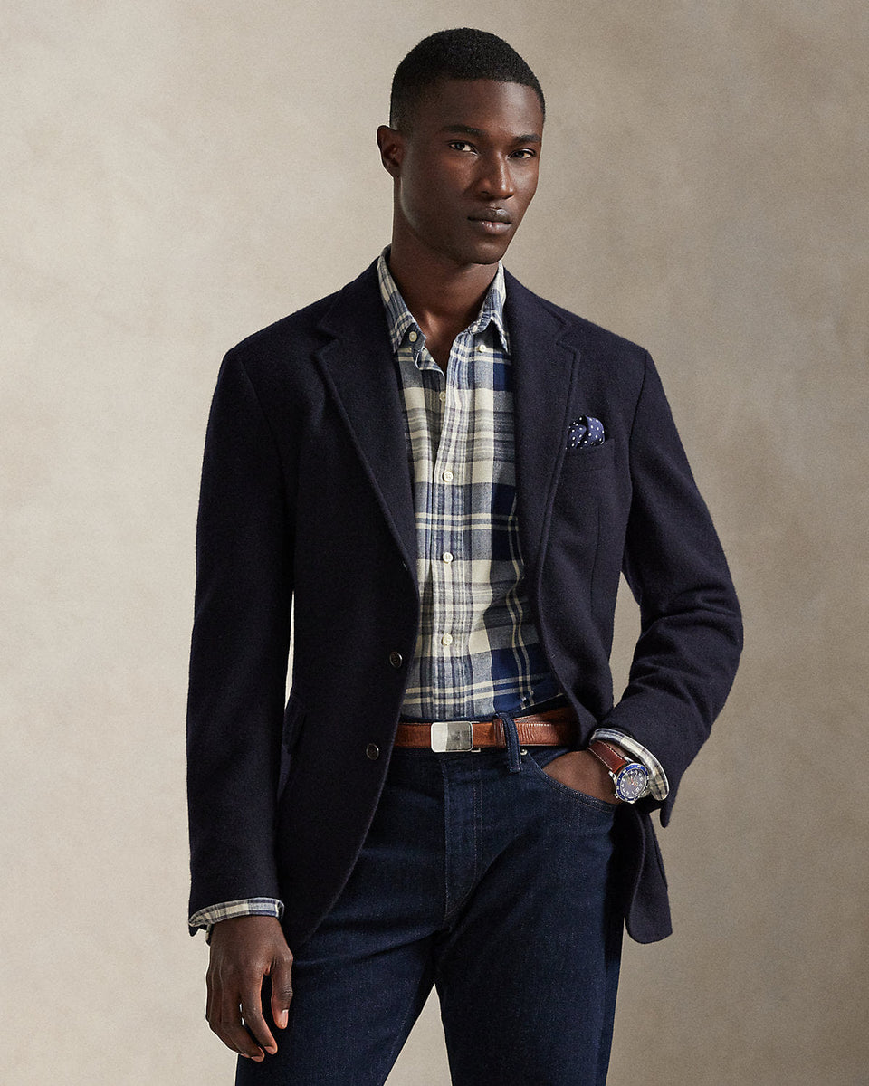 Ralph Lauren Classic Fit Plaid Brushed Oxford Shirt