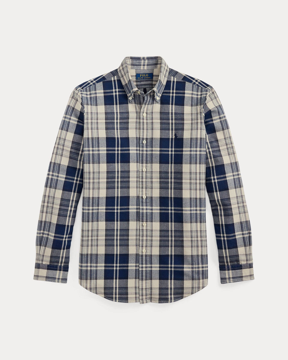 Ralph Lauren Classic Fit Plaid Brushed Oxford Shirt