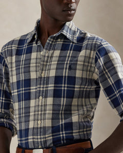 Ralph Lauren Classic Fit Plaid Brushed Oxford Shirt