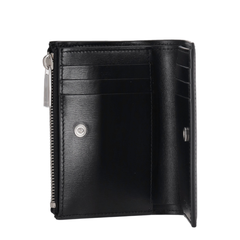 Jitney Zipped Bifold Quote Black - White