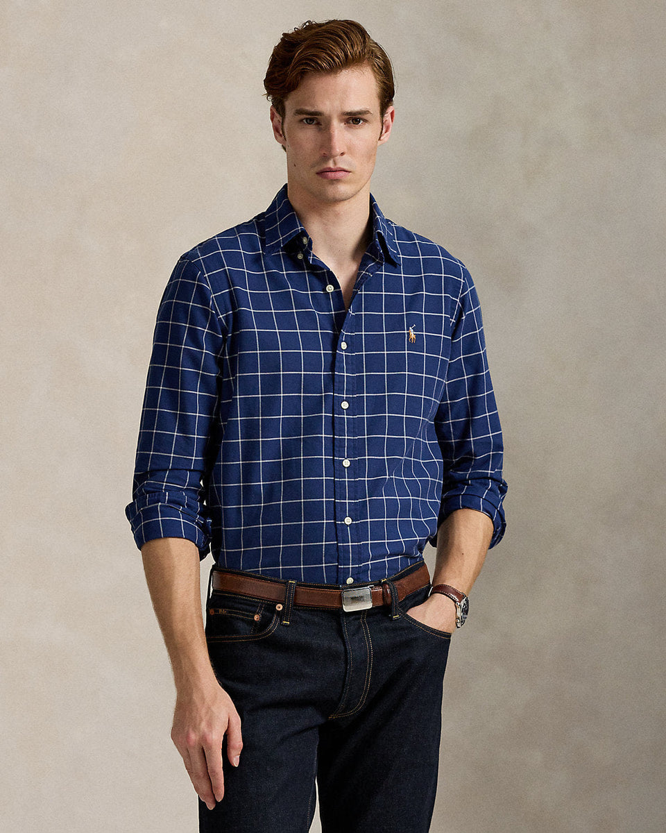 Ralph Lauren Classic Fit Windowpane Oxford Shirt