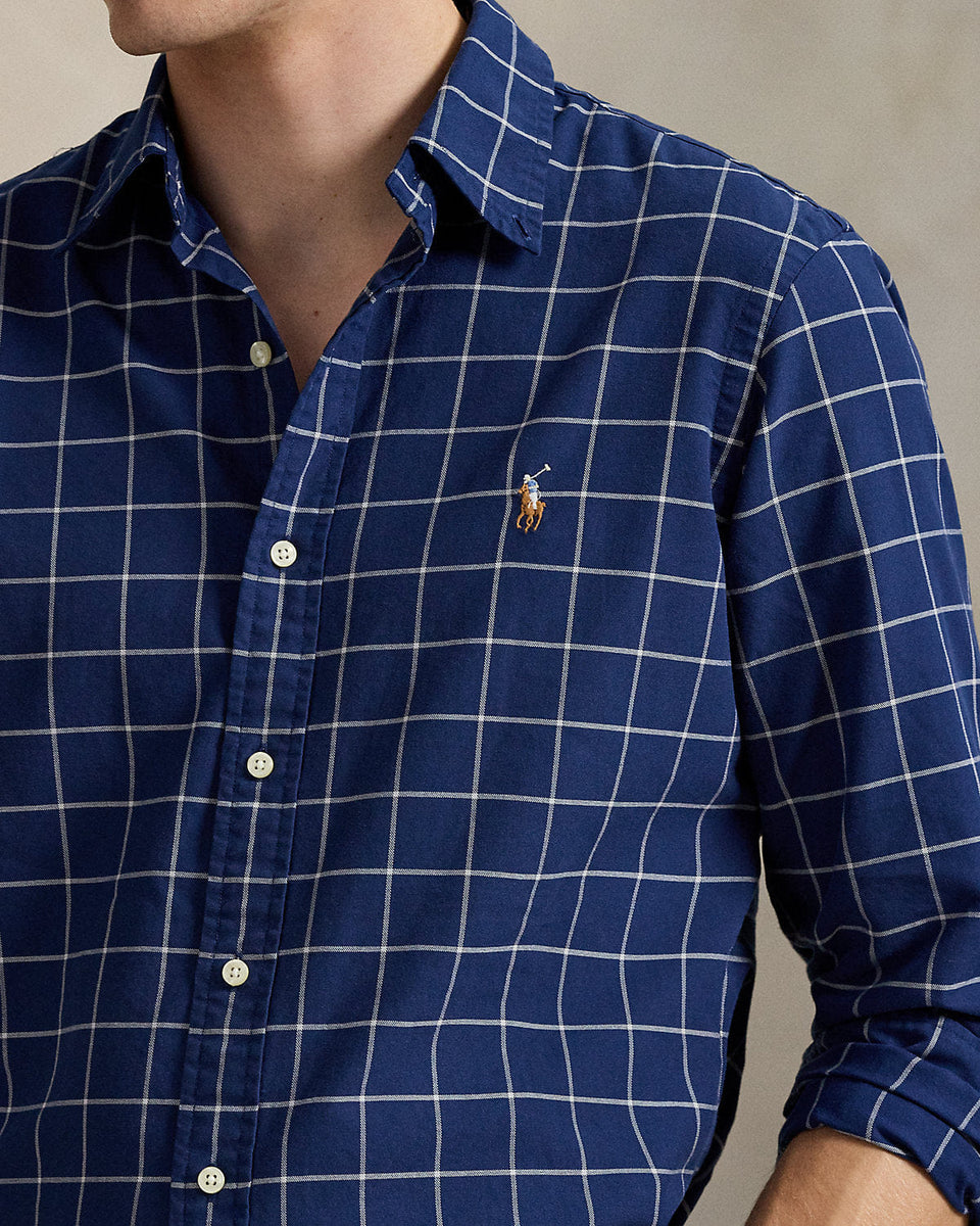 Ralph Lauren Classic Fit Windowpane Oxford Shirt