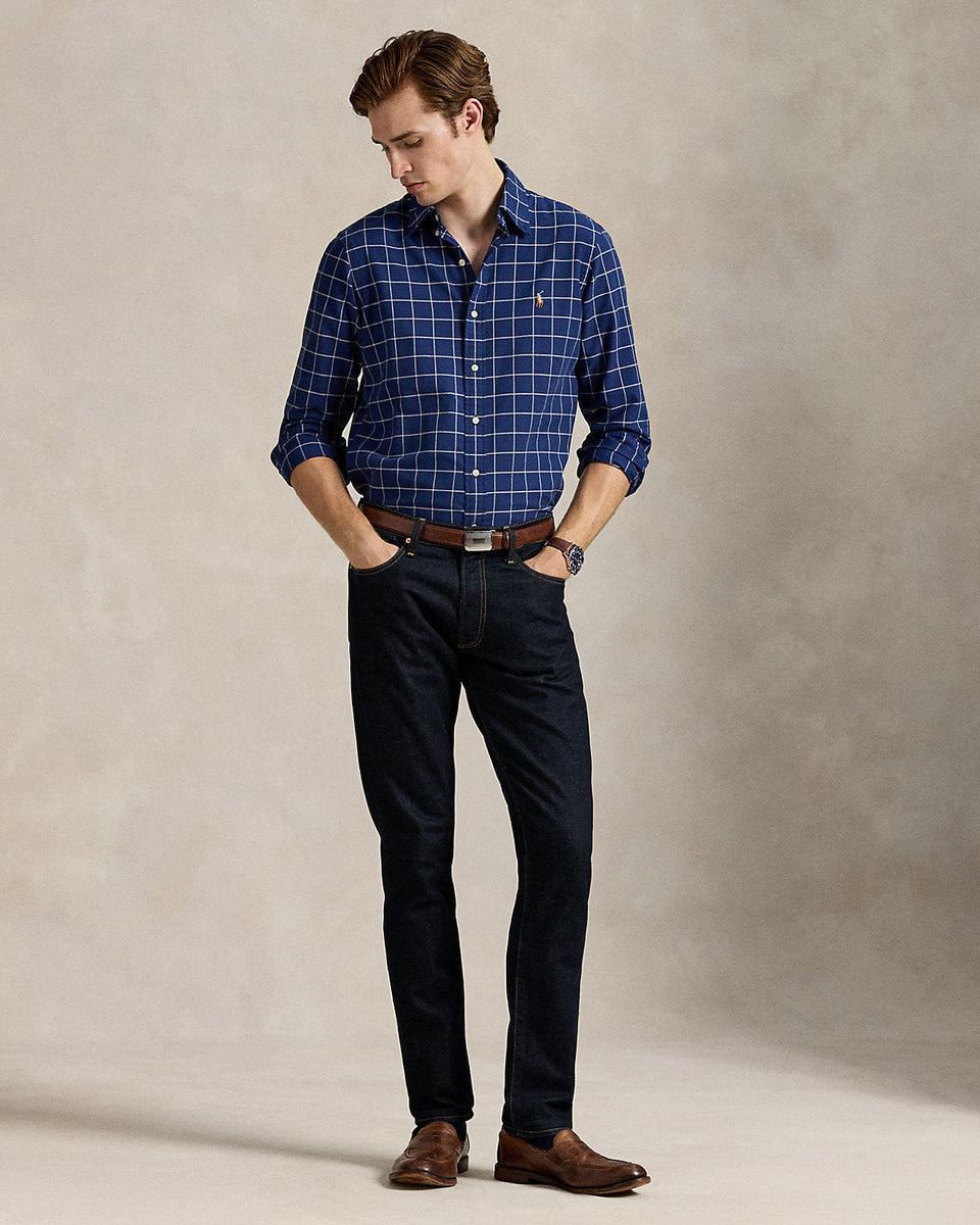 Ralph Lauren Classic Fit Windowpane Oxford Shirt