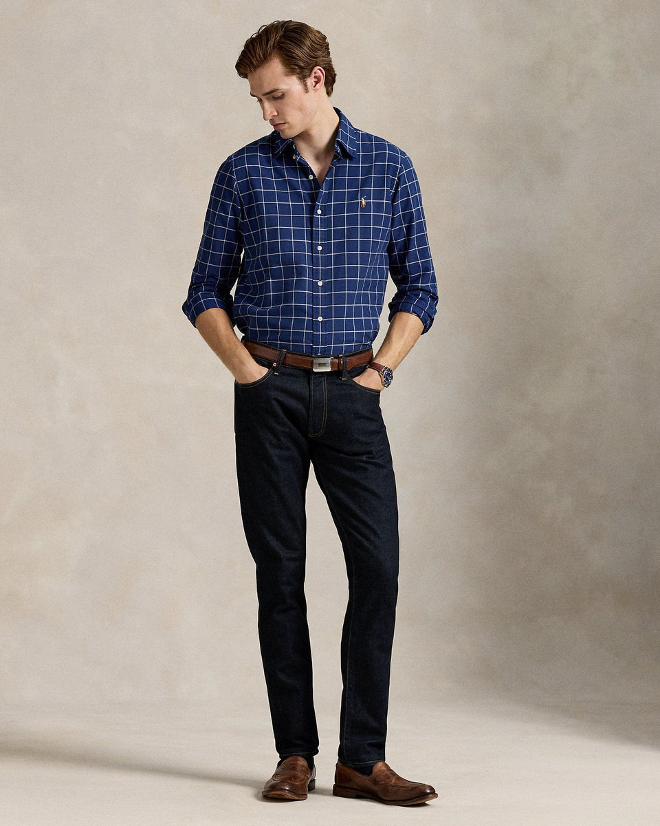 Ralph Lauren Classic Fit Windowpane Oxford Shirt