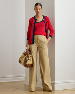 Ralph Lauren TwoTone CottonBlend Cardigan