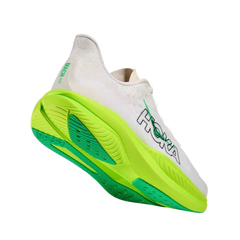 Hoka Mach 6 White/Neon Lime