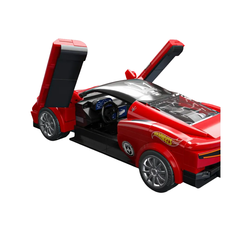 Mattel Brick Shop Hot Wheels Maserati MC20 Building Set
