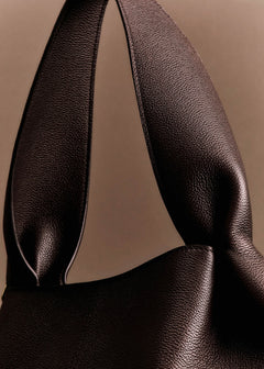 Polene Numero Neuf East West Textured Ebony