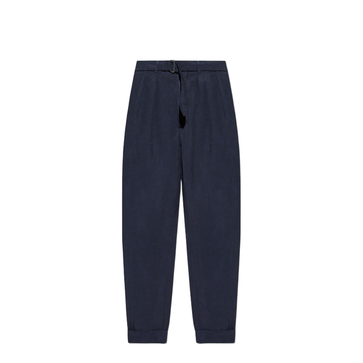 Pierre Cotton-linen Pants In Blue