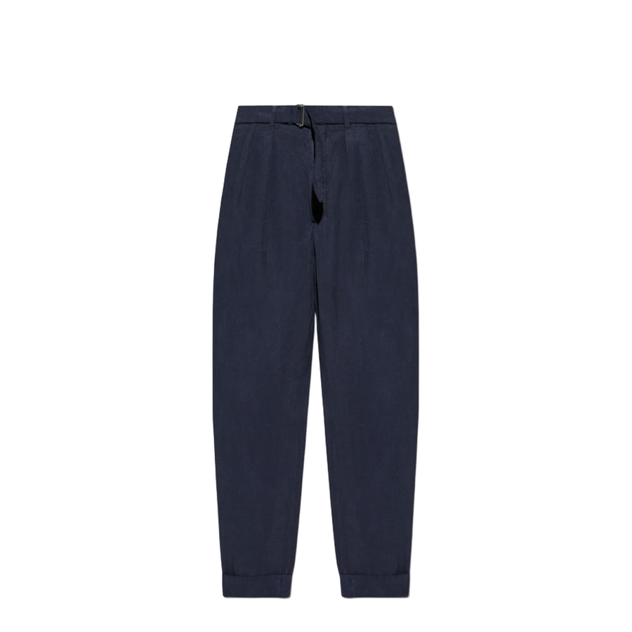 Pierre Cotton-linen Pants In Blue