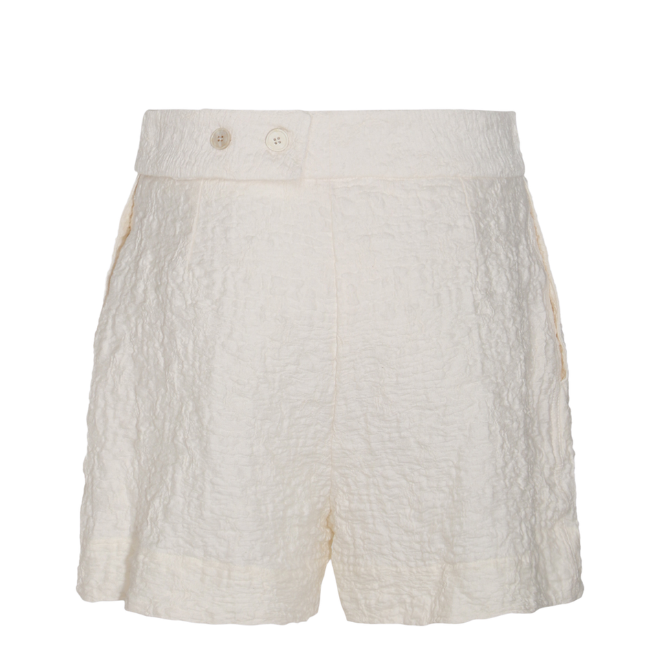 Porcelain Cotton Shorts