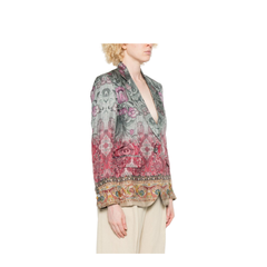 Silk Single-Breasted Jacket