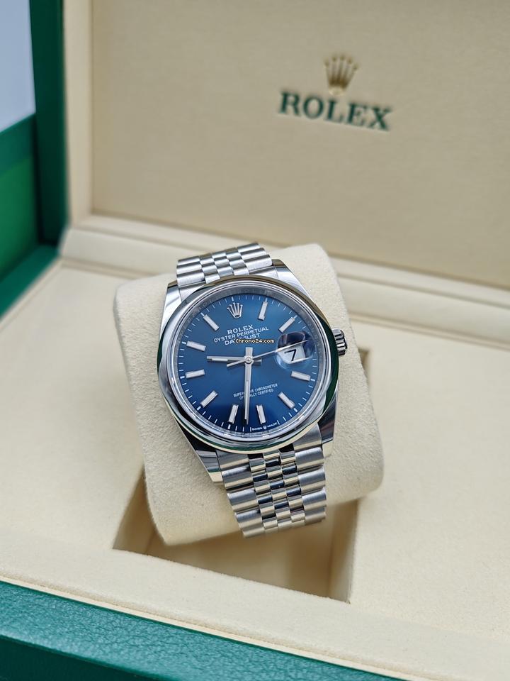 Rolex | Datejust | Rolex Datejust 36 126200 Blue Dial Jubilee New 2025 Full Set | Steel | 36 mm | Steel | Blue | Automatic