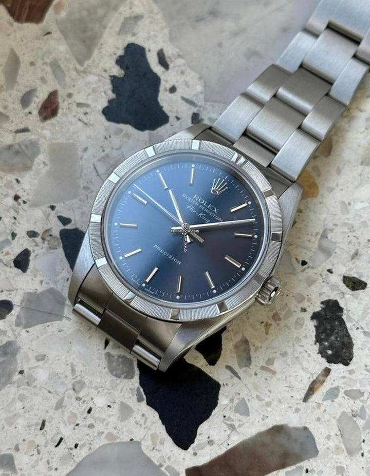 Rolex | Air King | 14010M | Steel | 34 mm | Steel | Blue | Automatic
