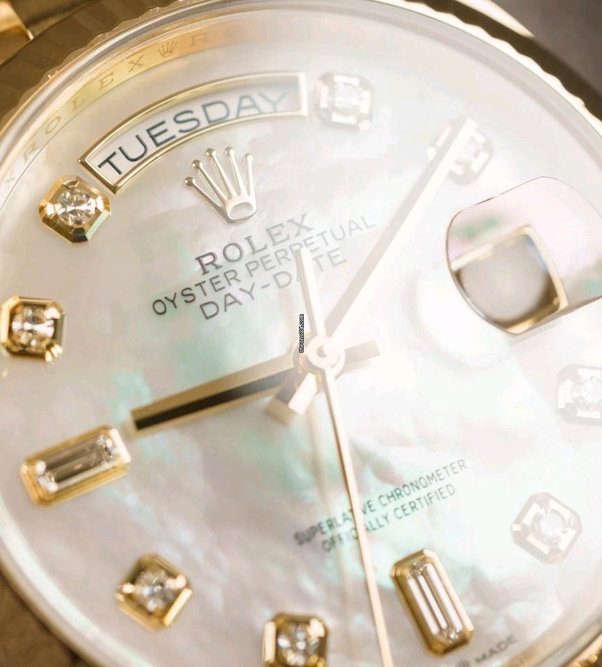 Rolex | Day-Date | 128238 | 36 x 43 mm | Yellow gold | Automatic
