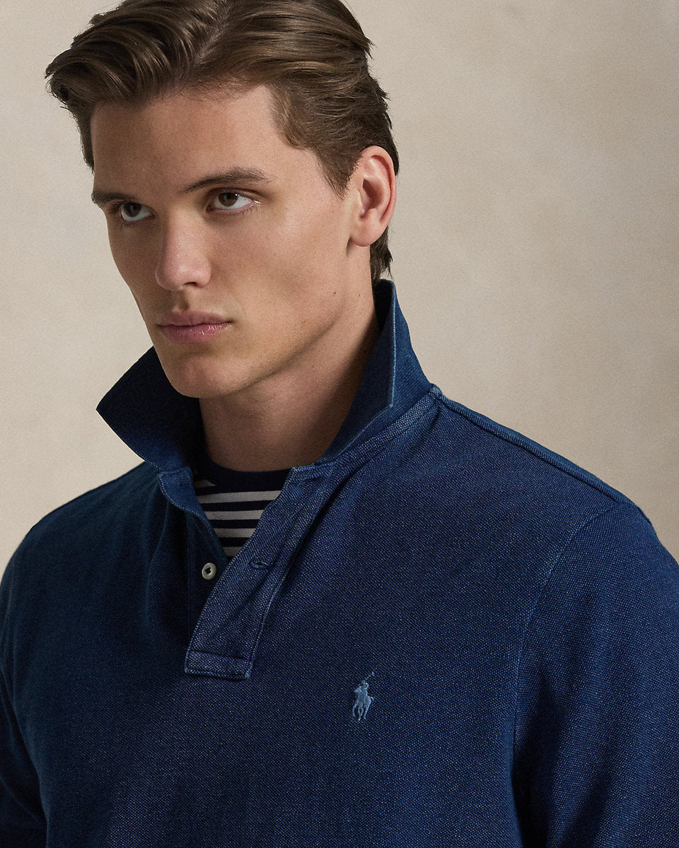 Ralph Lauren Classic Fit Indigo Mesh Polo Shirt