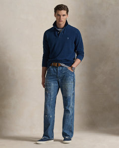 Ralph Lauren Classic Fit Indigo Mesh Polo Shirt