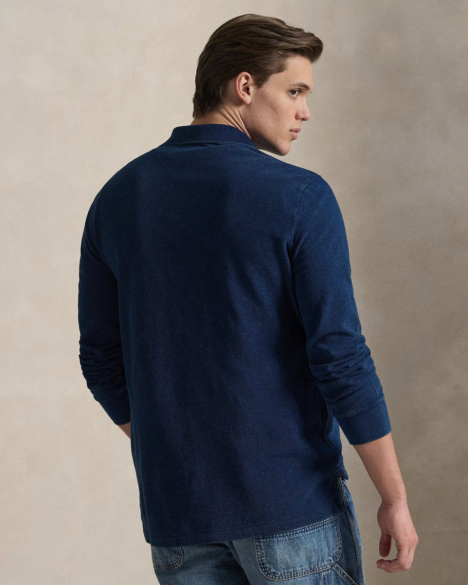 Ralph Lauren Classic Fit Indigo Mesh Polo Shirt