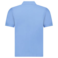 Burberry ‘Hartford’ Zip Check Polo Blue