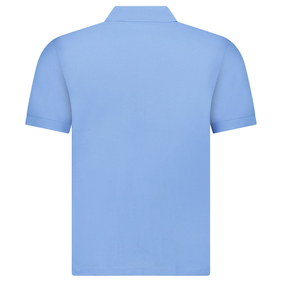 Burberry ‘Hartford’ Zip Check Polo Blue