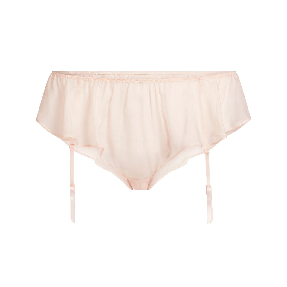 Skims Romance Babydoll Top and Garter Hipster Set